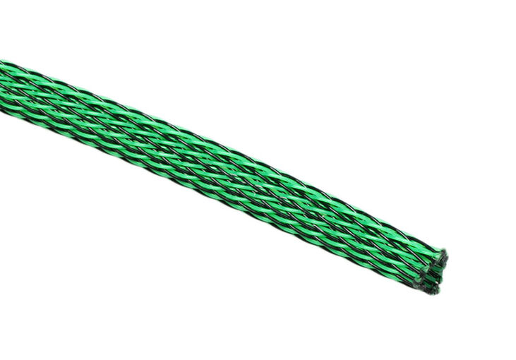 Techflex Flexo PET Sleeve 6mm - green/black, 1m image number 0