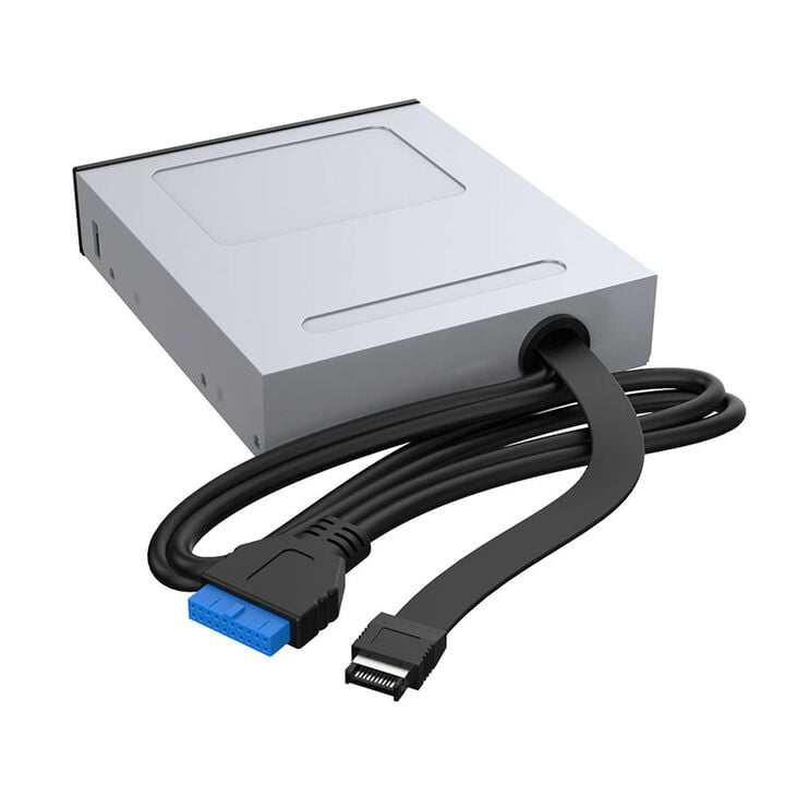 Akasa AK-ICR-36 USB 3.2 Gen 2 Typ C Panel - schwarz image number 3