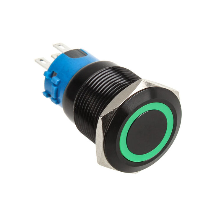 DimasTech Vandalismusschalter/-taster 19mm - Blackline - grün image number 0
