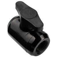 Alphacool Eiszapfen 2 Wege Kugelhahn G1/4 - schwarz