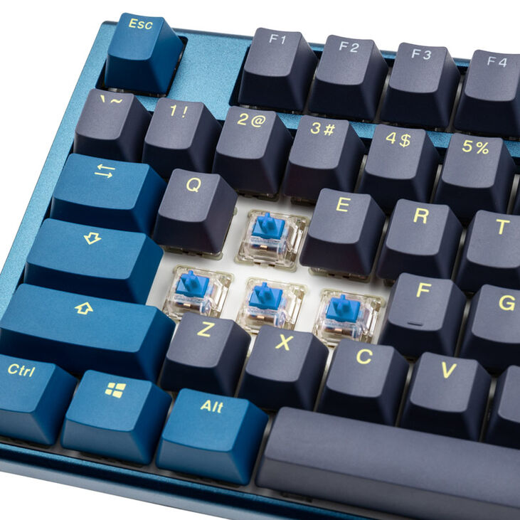 Ducky One 3 Daybreak TKL Gaming Keyboard, RGB LED - MX-Blue (US) image number 4
