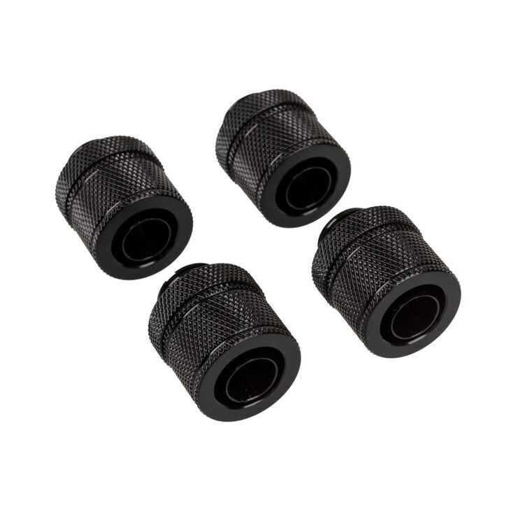 Corsair Hydro X Series XF fitting straight G1/4 inch BSPP to 13/10mm - 4 pack, black image number 0