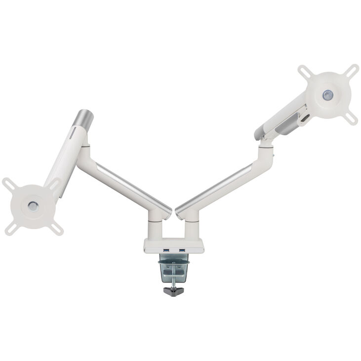 Alterzone Arm Duo USB Aluminium Monitorhalterung - weiß, 2x USB-Typ-A image number 12