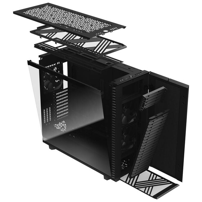 Fractal Design Define 7 XL Black Dark TG Full Tower - Dark Tempered Glass, Silent, Black image number 1