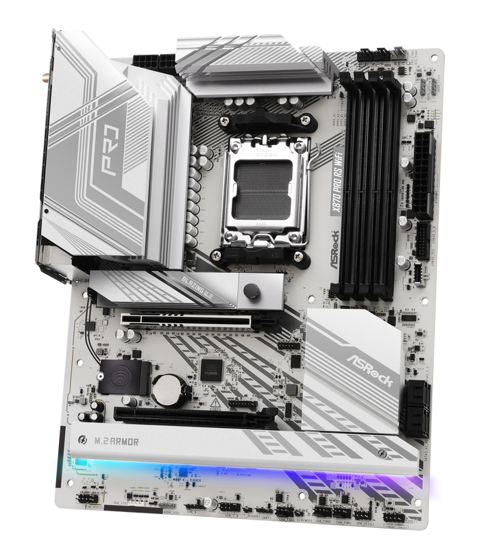 ASRock X870 Pro RS WiFi Mainboard, Sockel AM5, AMD X870, ATX, DDR5 image number 3