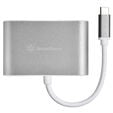 SilverStone SST-EP16C - USB Type-C to VGA & HDMI Adapter image number null