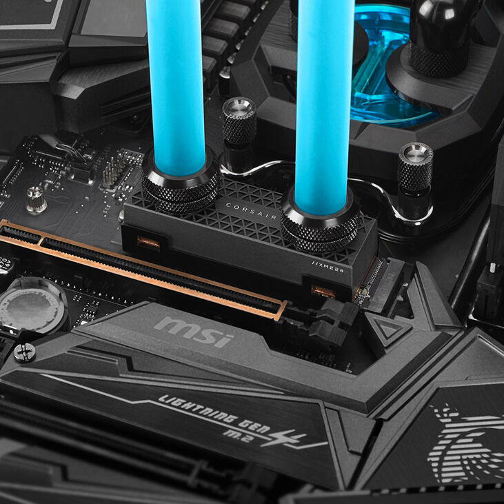 Corsair MP600 Pro Hydro X Edition NVMe SSD, PCIe 4.0, M.2 2280 - 2 TB image number 7
