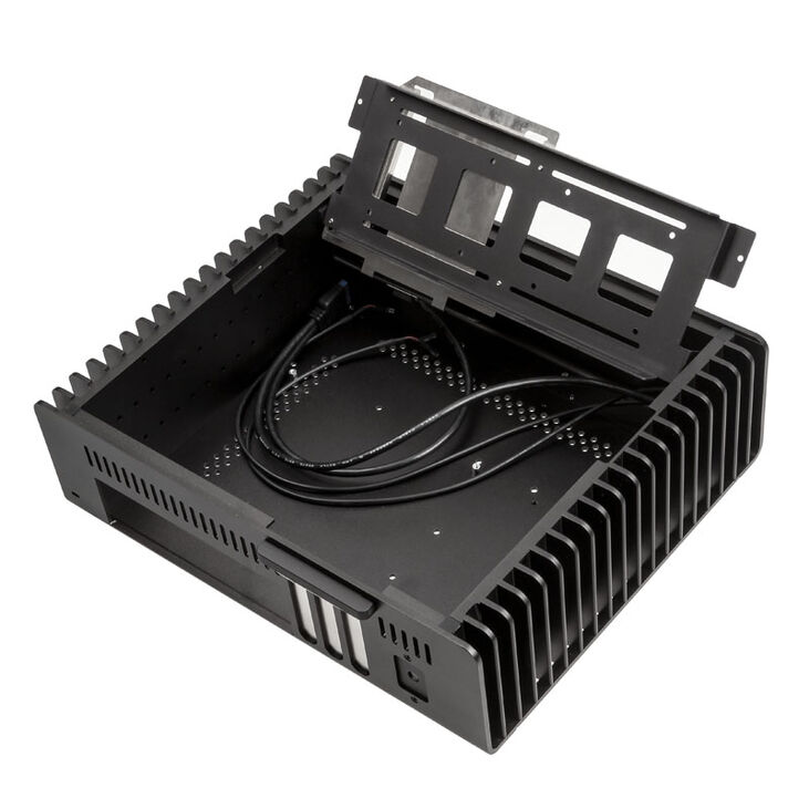 Streacom ST-FC9B Alpha Fanless HTPC Aluminium Gehäuse - schwarz image number 2