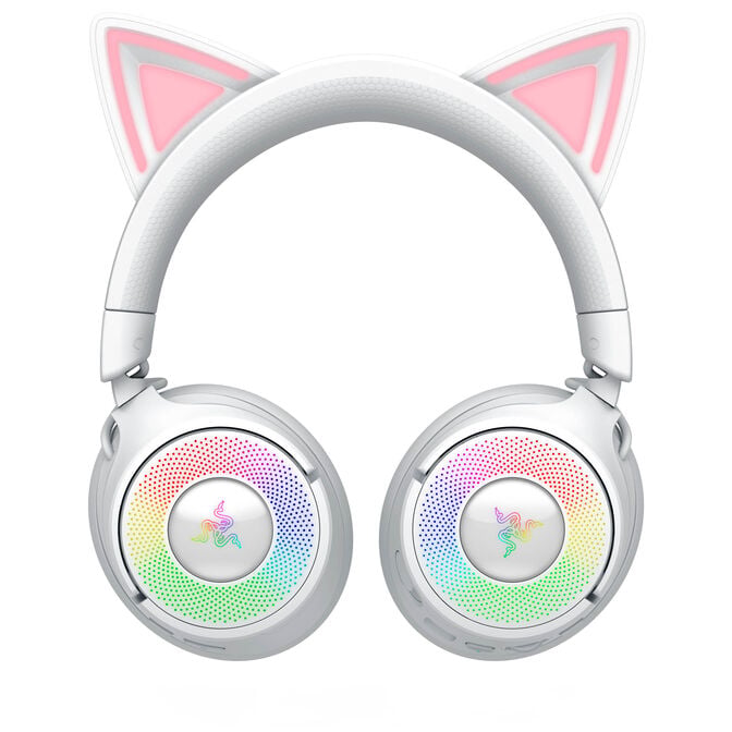 Razer Kraken Kitty V3 Pro Wireless Gaming Headset, Chroma RGB - White image number 4