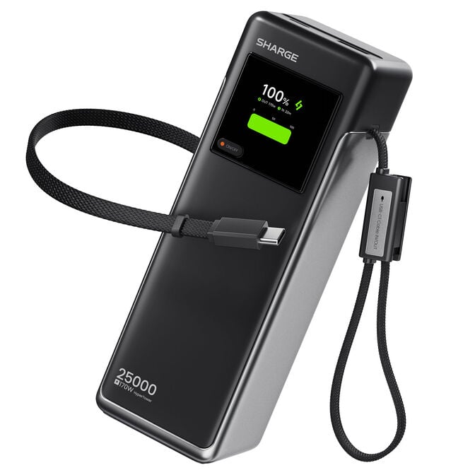 SHARGE HyperTower Powerbank 170 25 000 mah  - Black image number 0