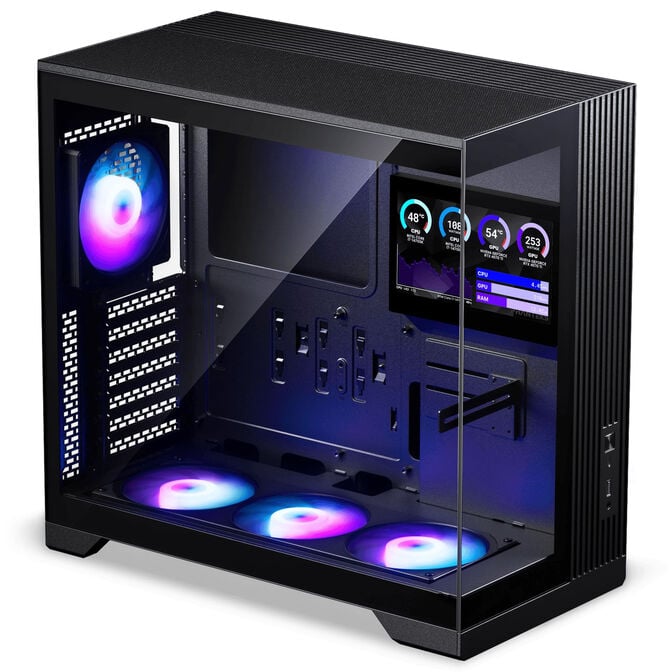 Phanteks XT V5 LCD PC Case, Mid-Tower, ATX, 7-Inch LCD, Tempered Glass - Black image number 2