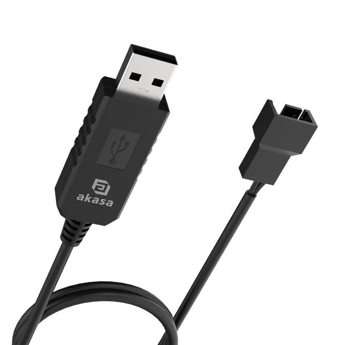 Akasa 5V zu 12V DC Step-Up Voltage Konverter Kabel - USB zu 3-Pin & 4-Pin image number 2