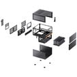 Jonsbo N6 NAS Case, Cube Case, mATX, Steel/Mesh - Black image number null