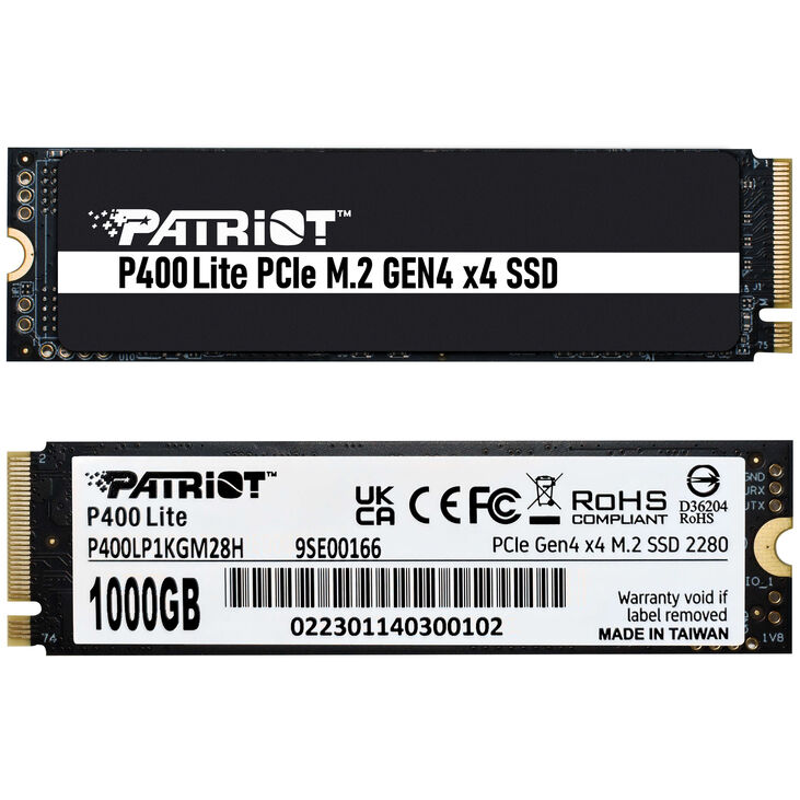 Patriot P400 Lite SSD, PCIe 4.0 M.2 Type 2280 - 1TB image number 2