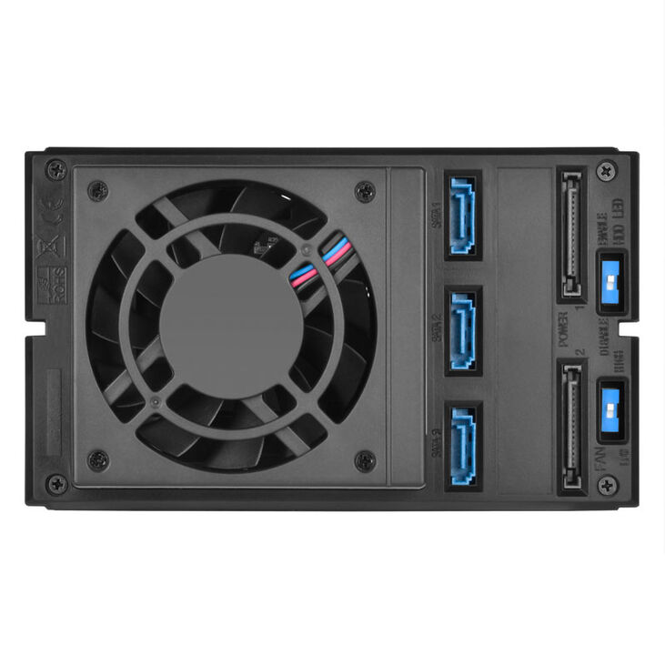 SilverStone SST-FS303-12G External 3.5-Inch Enclosure, 3-Bay - Black image number 3
