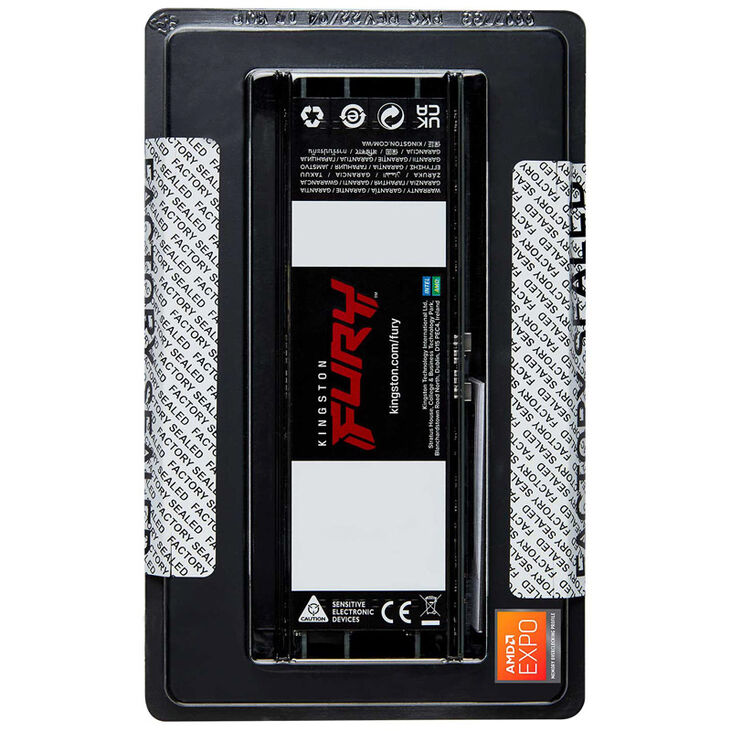 Kingston Fury Renegade Pro DDR5-6000 RAM, CL32, XMP + EXPO, ECC reg. - 64 GB Quad-Kit, schwarz image number 2