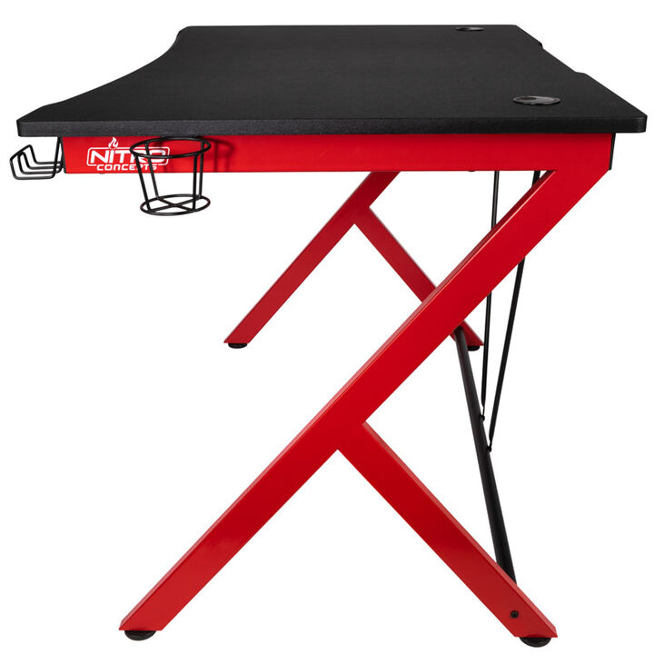 Nitro Concepts D12 Gaming Desk - black/red image number 2