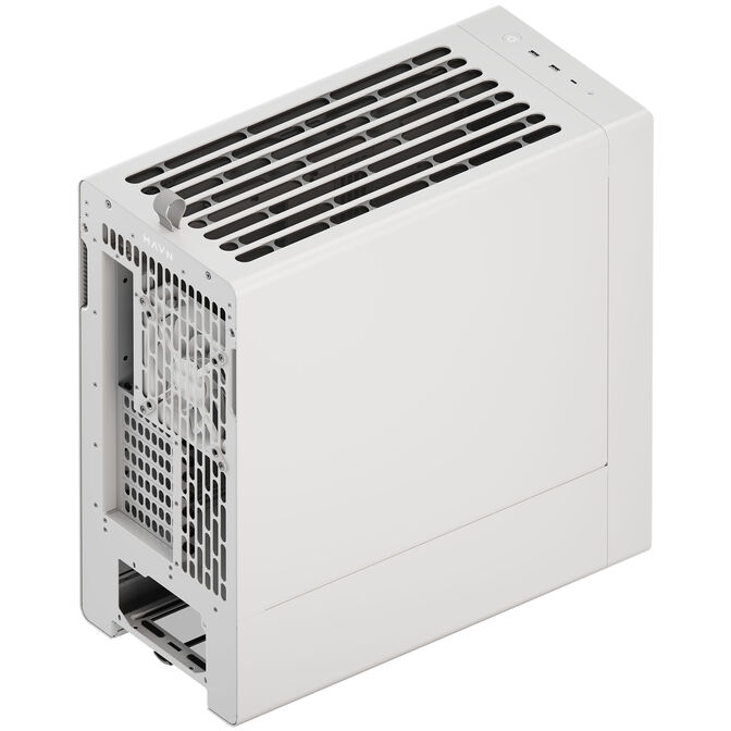HAVN BF 360 Flow Solid PC Case, Midi-Tower, E-ATX - White image number 4