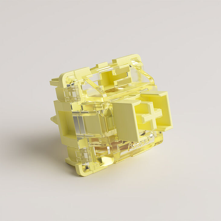 AKKO V3 Pro Cream Yellow Switches, mechanisch, 5-Pin, linear, MX-Stem, 50g - 45 Stück image number 1