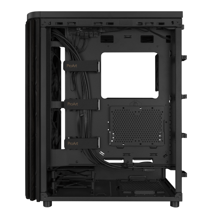ASUS ProArt PA401 Wood Edition PC-Gehäuse, Midi-Tower, ATX - schwarz image number 11