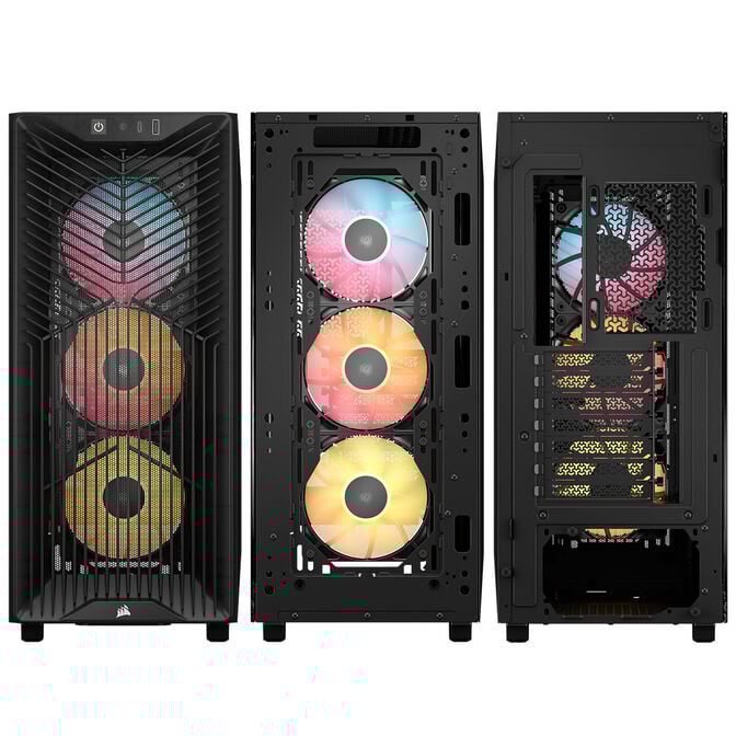 Corsair 3200D RS ARGB PC-Gehäuse, Midi-Tower, ATX, Tempered Glass - grau