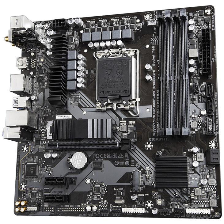 GIGABYTE B760M DS3H AX DDR4, Socket LGA 1700, Intel B760M, Micro-ATX - DDR4 image number 4