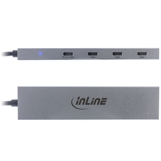InLine USB-C-Hub, USB 3.2, 4x USB-Typ-C image number 2