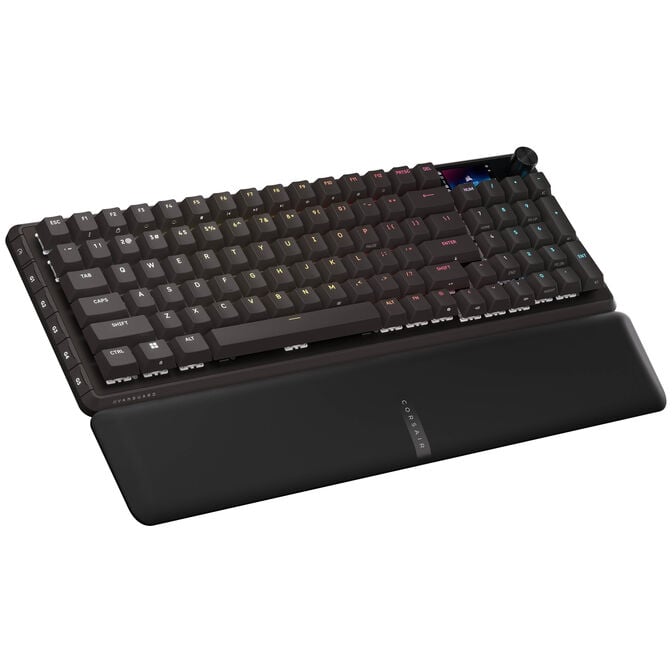 Corsair Vanguard 96 Wireless Gaming Keyboard, Mechanical, RGB, LCD Display, DE Layout - Black image number 1