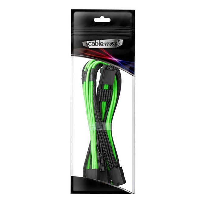 CableMod PRO ModMesh 12VHPWR auf 3x PCI-e Kabel - 45cm, schwarz/hellgr&uuml;n image number 2