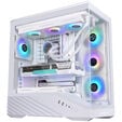 Lian Li Vector V100 PC Case, Midi Tower, ATX, RGB, Tempered Glass - White image number null