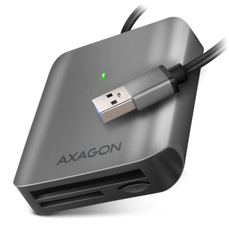 AXAGON CRE-S3 External Card Reader USB-A 3.2 Gen 1, 3-Slot, SD/microSD/CF, UHS-II image number 0