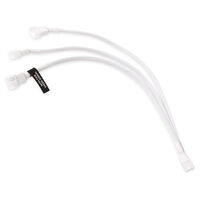Alphacool Y-Splitter 4-pin to 3x 4-pin PWM 30cm - white