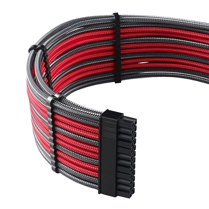 CableMod C-Series PRO ModMesh Cable Kit für Corsair AXi/HXi/RM (Yellow Label) - carbon/rot image number 2