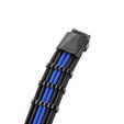 Cablemod PRO ModMesh RT 12VHPWR Dual Cable Kit f&uuml;r ASUS/Seasonic/Phanteks - schwarz/blau image number null