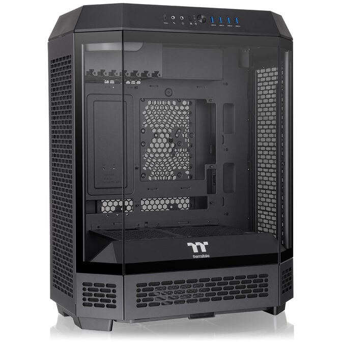 Thermaltake The Tower 600 PC Case, Mid Tower, ATX, Tempered Glass &ndash; includes 2x 140mm Fans, Black image number 9