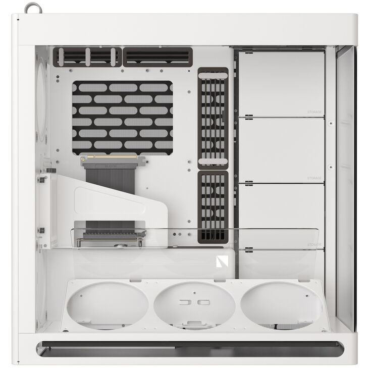 HAVN HS 420 VGPU PC-Gehäuse, Midi-Tower, E-ATX, Tempered Glass, PCIe 5.0 Riser Kabel - weiß image number 5
