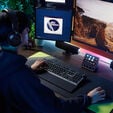 CORSAIR SKIFF 100 Gaming Keyboard, 10-Zone RGB, IP53 Splash Protection - Black image number null