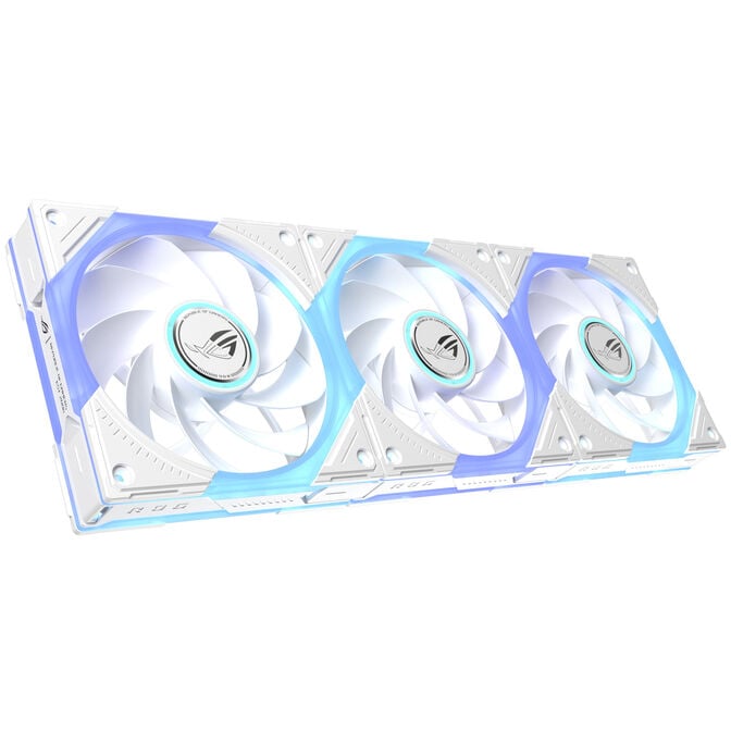 ASUS ROG Eurux GR120 ARGB PWM Fan - Reverse Blade, 3-Pack, white image number 1