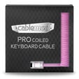 CableMod PRO Coiled Keyboard Cable USB-C to USB Type A, Strawberry Cream - 150cm image number null
