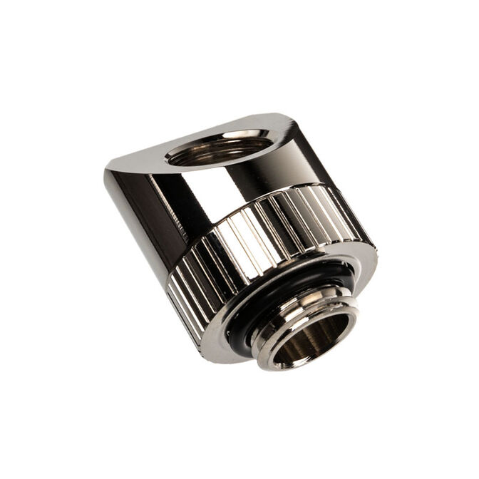 EK Water Blocks EK-Torque Adapter 45 Degree G1/4 Inch Female to G1/4 Inch Male - Rotatable, nickel silver image number 1