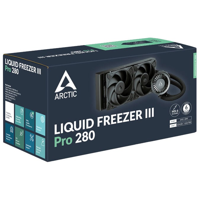 Arctic Liquid Freezer III Pro 280 AiO Water Cooling - 280mm, black image number 5
