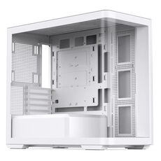 Jonsbo D300 Midi-Tower, 270 Grad, Tempered Glass - wei&szlig;