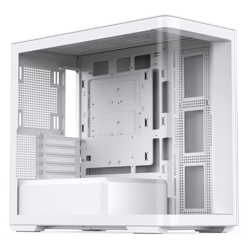 Jonsbo D300 Midi-Tower Micro ATX White 270 Degree Tempered Glass