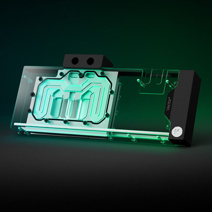 EK Water Blocks EK-Quantum Vector² XC3 RTX 3080/90 ABP Set D-RGB - Nickel + Acrylic image number 2