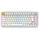 Glorious GMMK Pro Gaming Tastatur, Hot-Swap, RGB - Glorious Fox Switch, ISO (DE), weiß, Pre-built
