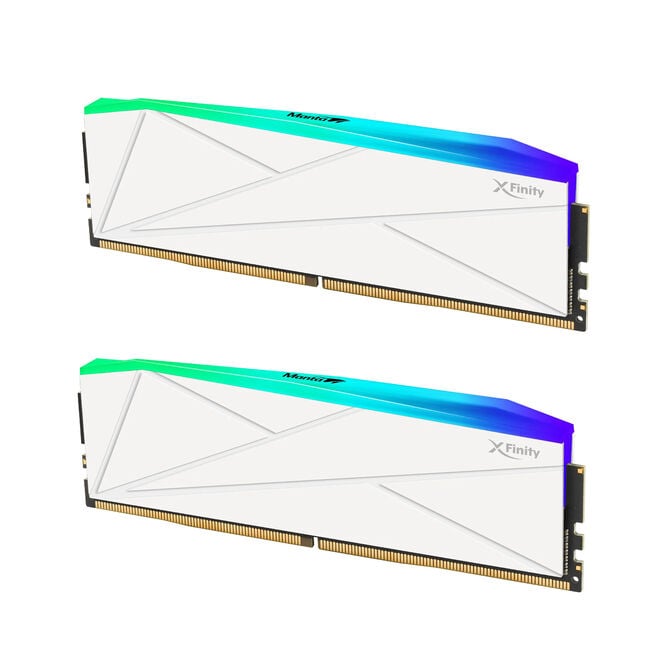 V-Color Manta XFinity RGB DDR5-6000 RAM, CL30, XMP/EXPO - 64 GB Dual-Kit, wei&szlig; image number 1