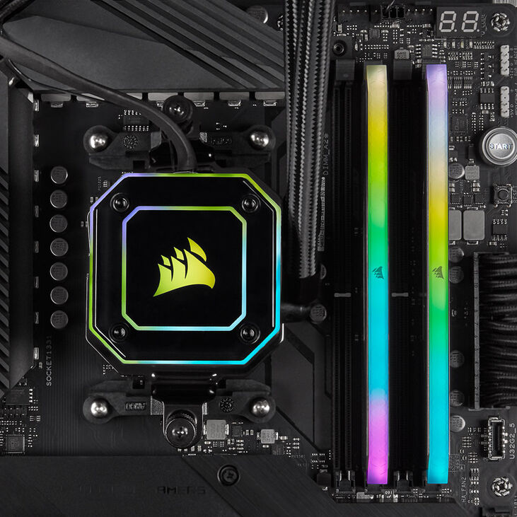 Corsair Vengeance RGB RT DDR4-3600 RAM, CL18, XMP - 16 GB Dual-Kit, schwarz image number 6