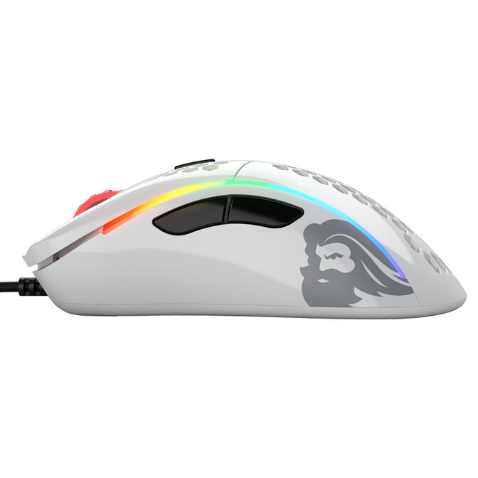 Glorious Model D Gaming Mouse - white, glossy + Grip Tape - black image number 4