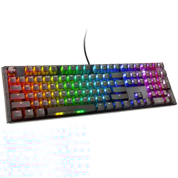Ducky One 3 Aura Black Gaming Tastatur, RGB LED - MX-Speed-Silver (US) image number 0