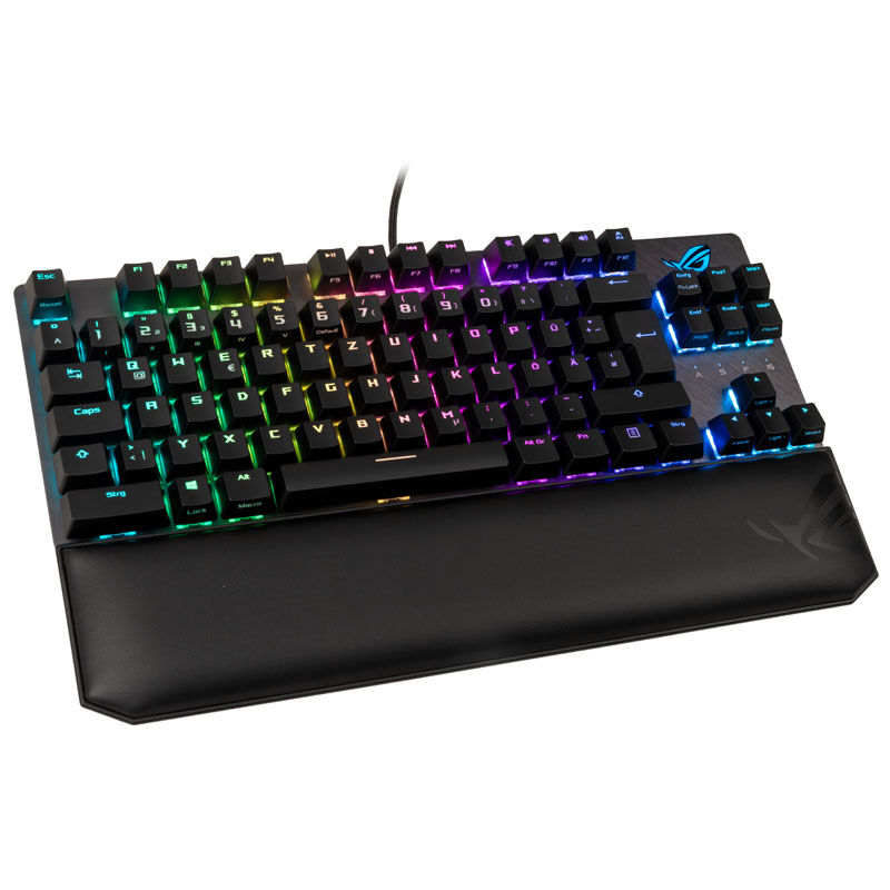 DR1TECH Raven+ Mechanische Gaming Tastatur – TKL, 87 Tasten, RGB, Anti-Ghosting, Für PC/PS4, Schwarz